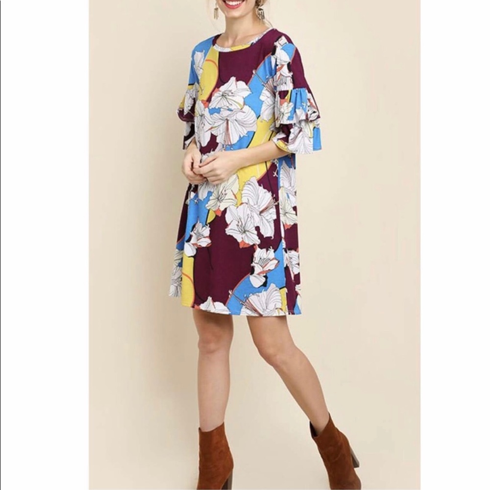 Tiered Sleeve Dress